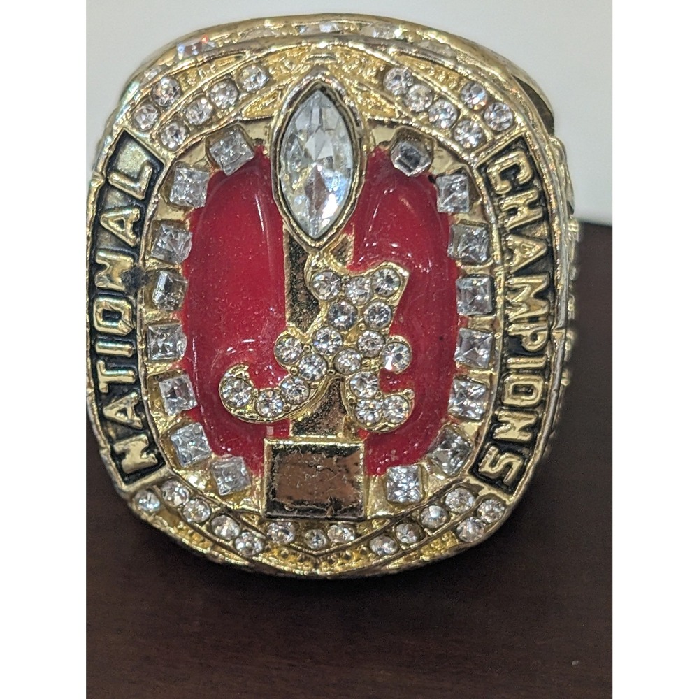 Alabama Crimson Tide 2017 National Champions Replica Ring Roll Tide Tagovailoa - Picture 1 of 8